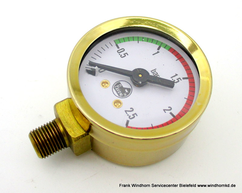 Manometer vergoldet DN 40