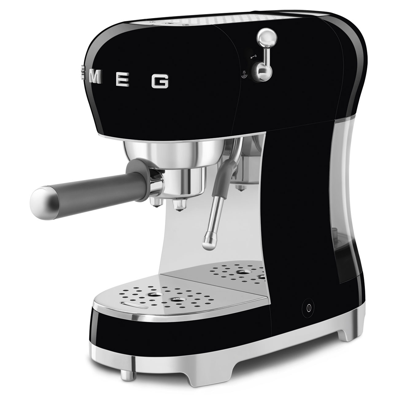 Leichte Gebrauchsspuren: SMEG Espressomaschine ECF02BLEU Schwarz