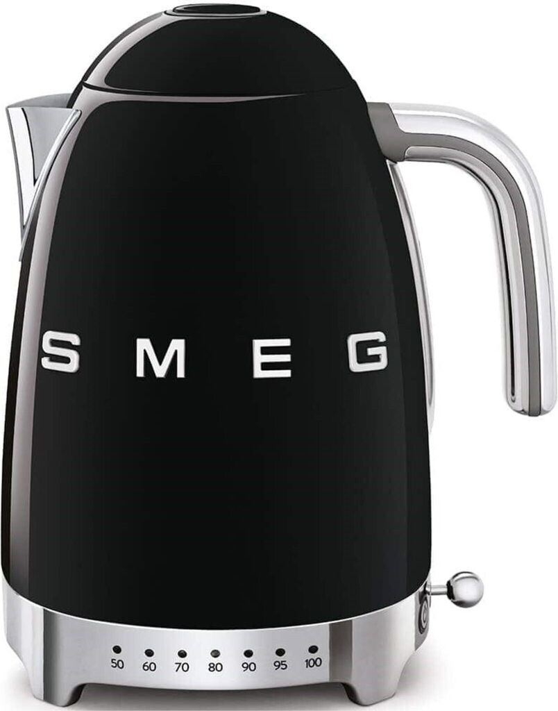 Leichte Gebrauchsspuren: SMEG Wasserkocher 50's KLF04BL schwarz