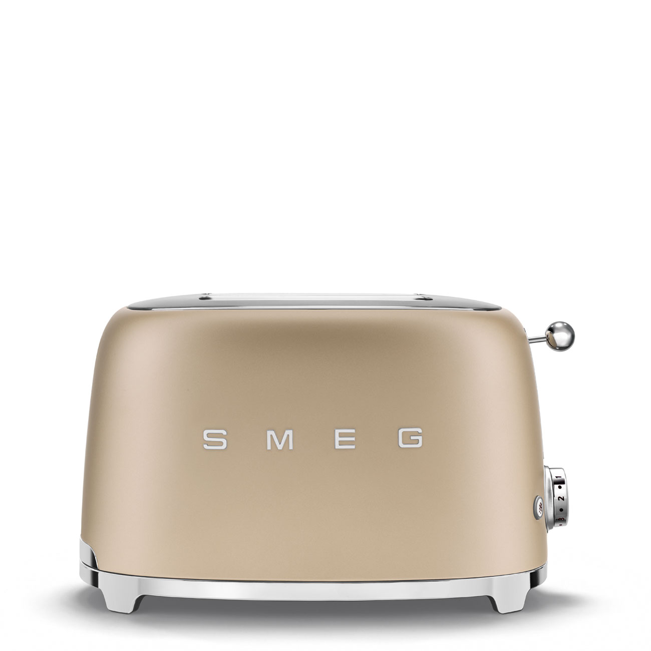 Leichte Gebrauchsspuren: SMEG Toaster Champagner Matt TSF01CHM