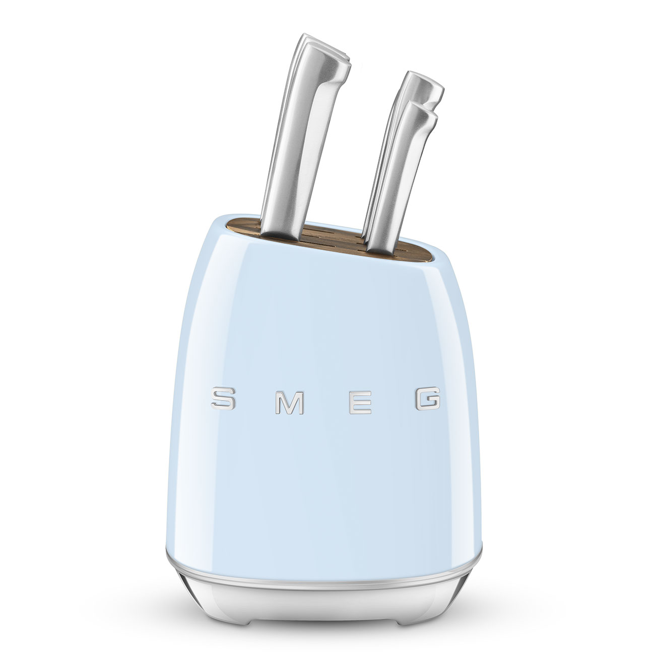 Gehäuseschaden: SMEG KBSF02PB Messerblock 50's blau