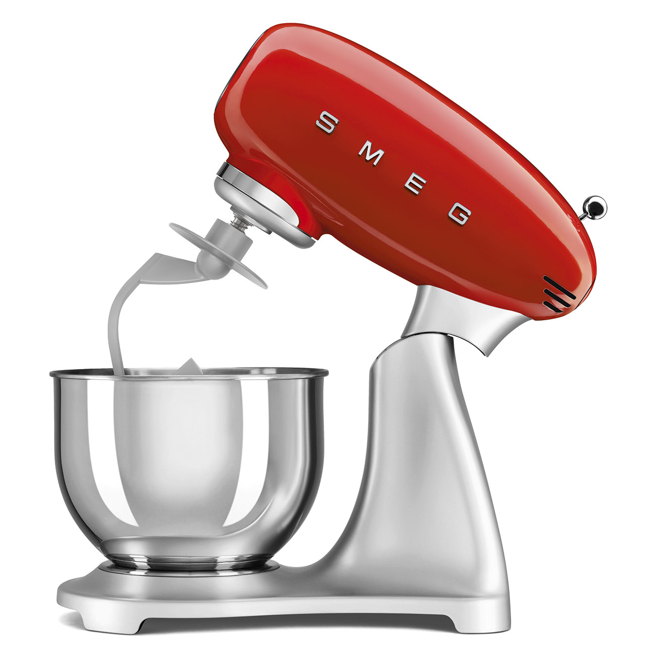 Gebraucht-Wie Neu: SMEG Küchenmaschine SMF02RD 50's Style rot