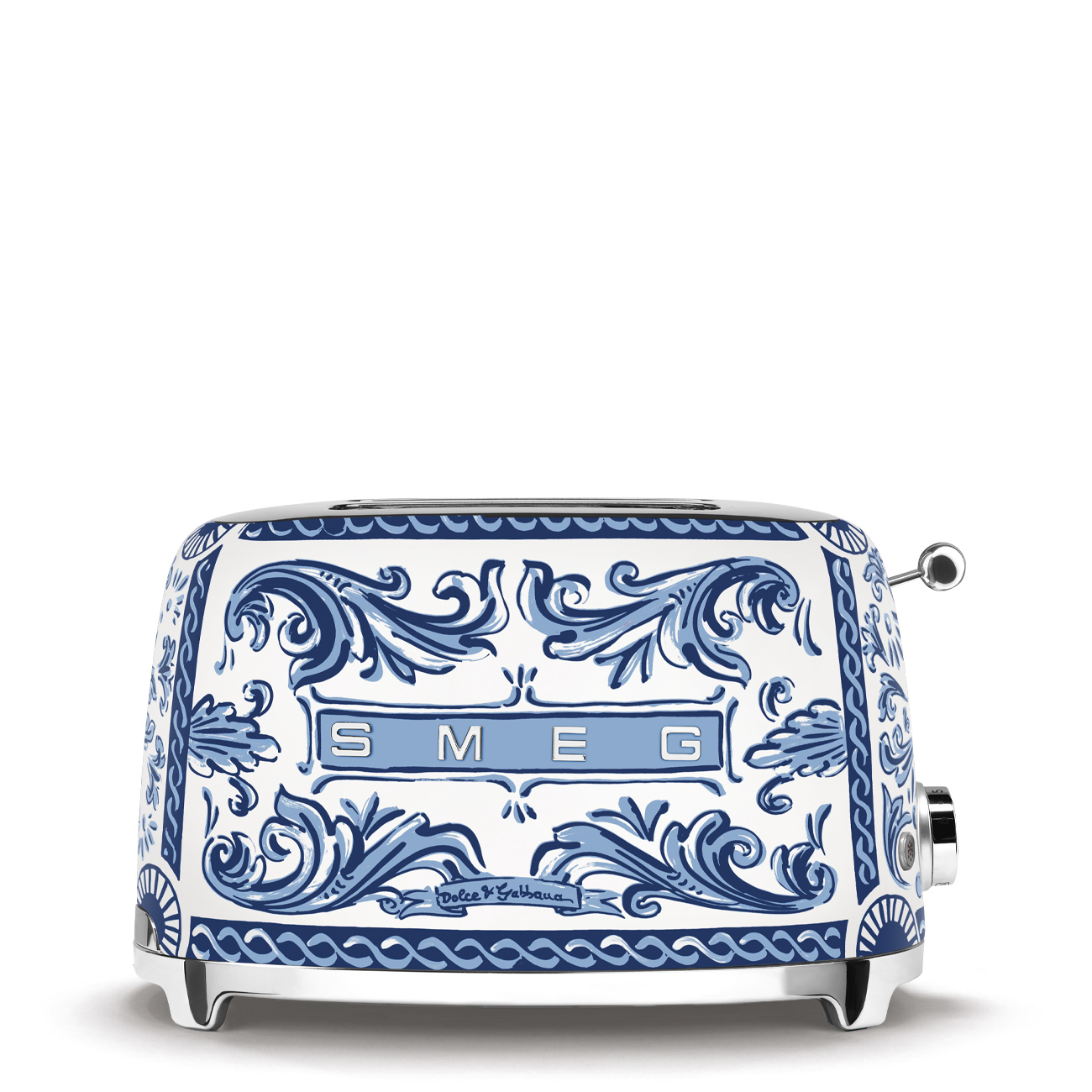 Deutliche Gebrauchsspuren:SMEG Toaster TSF01 D&G Mediterraneo