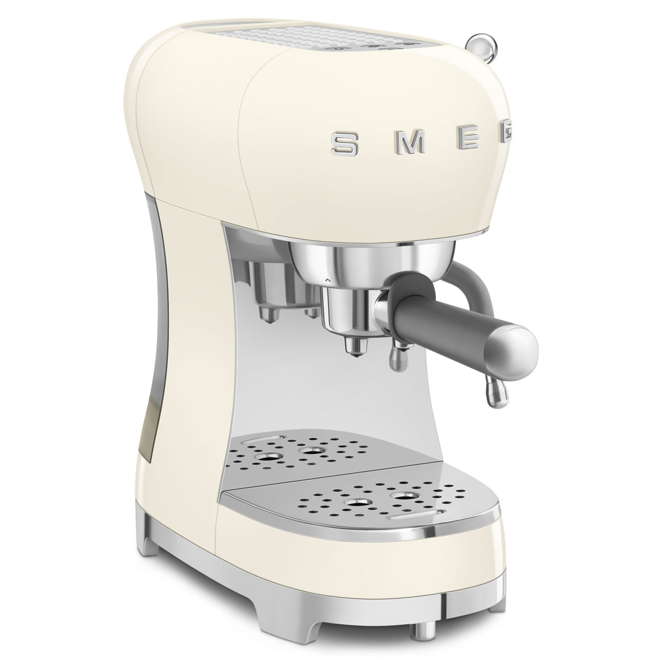 Deutliche Gebrauchsspuren:SMEG Espressomaschine ECF02CREU Creme