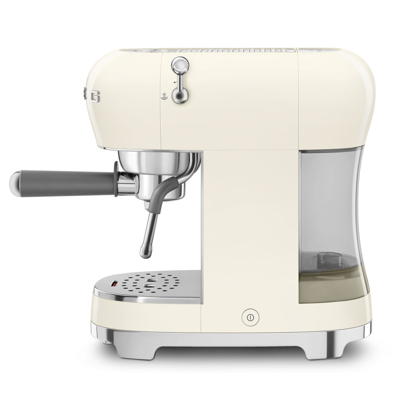 Deutliche Gebrauchsspuren:SMEG Espressomaschine ECF02CREU Creme