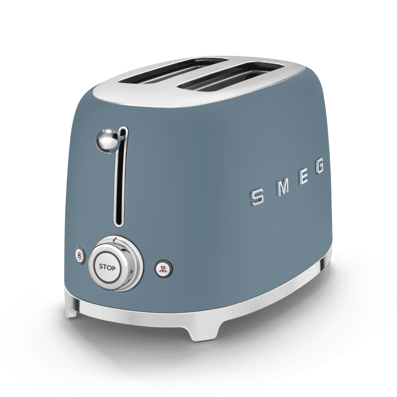 Leichte Gebrauchsspuren: SMEG 2-Slice Toaster Sturm blau Matt