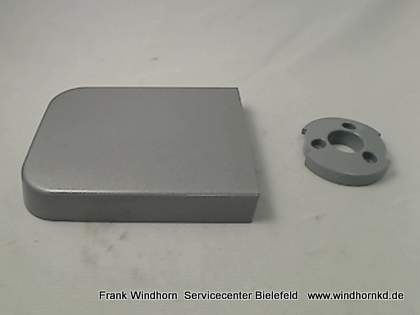 Mixeranschlussabdeckung silber