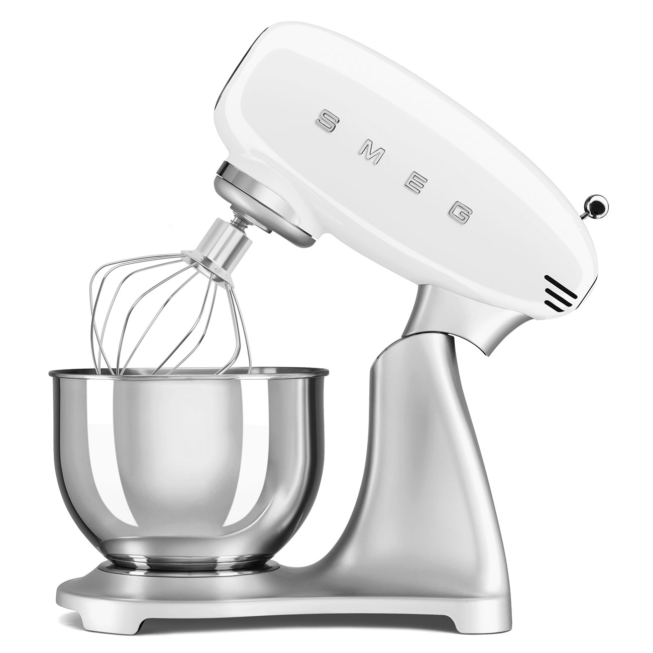 Gebraucht-Wie Neu: SMEG Küchenmaschine SMF04WH 50's Style weiß
