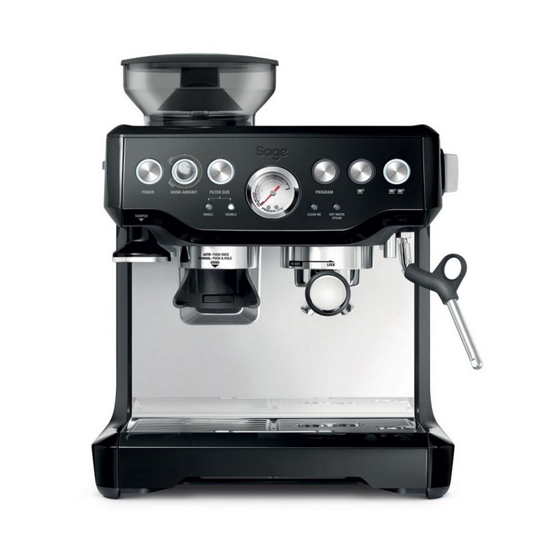Deutlich Gebrauchspuren Barista Expres Schwarz glänzen SES875BKS
