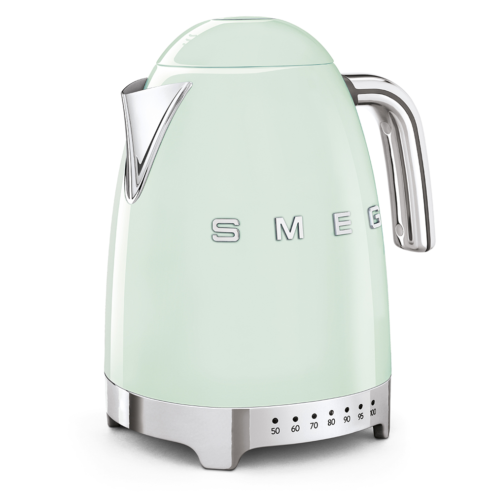 Leichte Gebrauchsspuren:SMEG Wasserkocher pastellgrün KLF04PG