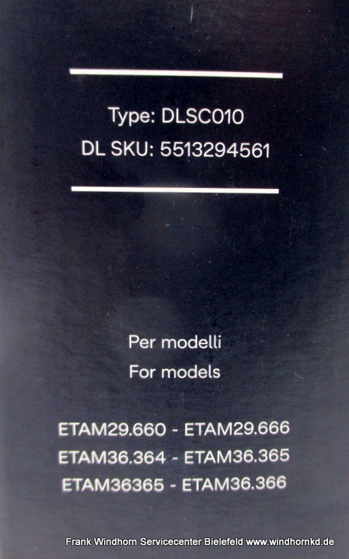 DeLonghi milk container for the ETAM 29/36 series DLSC010