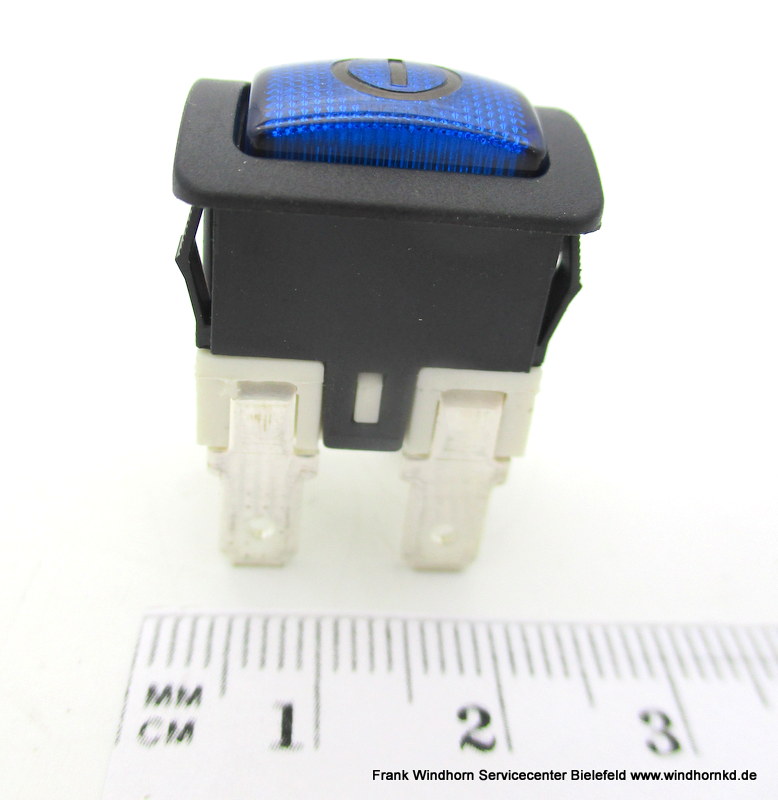 16A Switch with Blue LED PL044