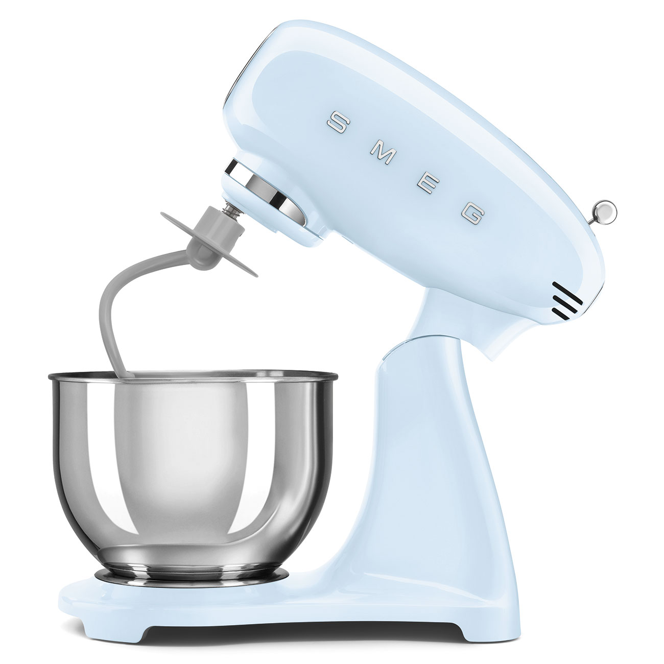 Leichte Gebrauchsspuren: SMEG Küchenmaschine SMF05PB 50's blau