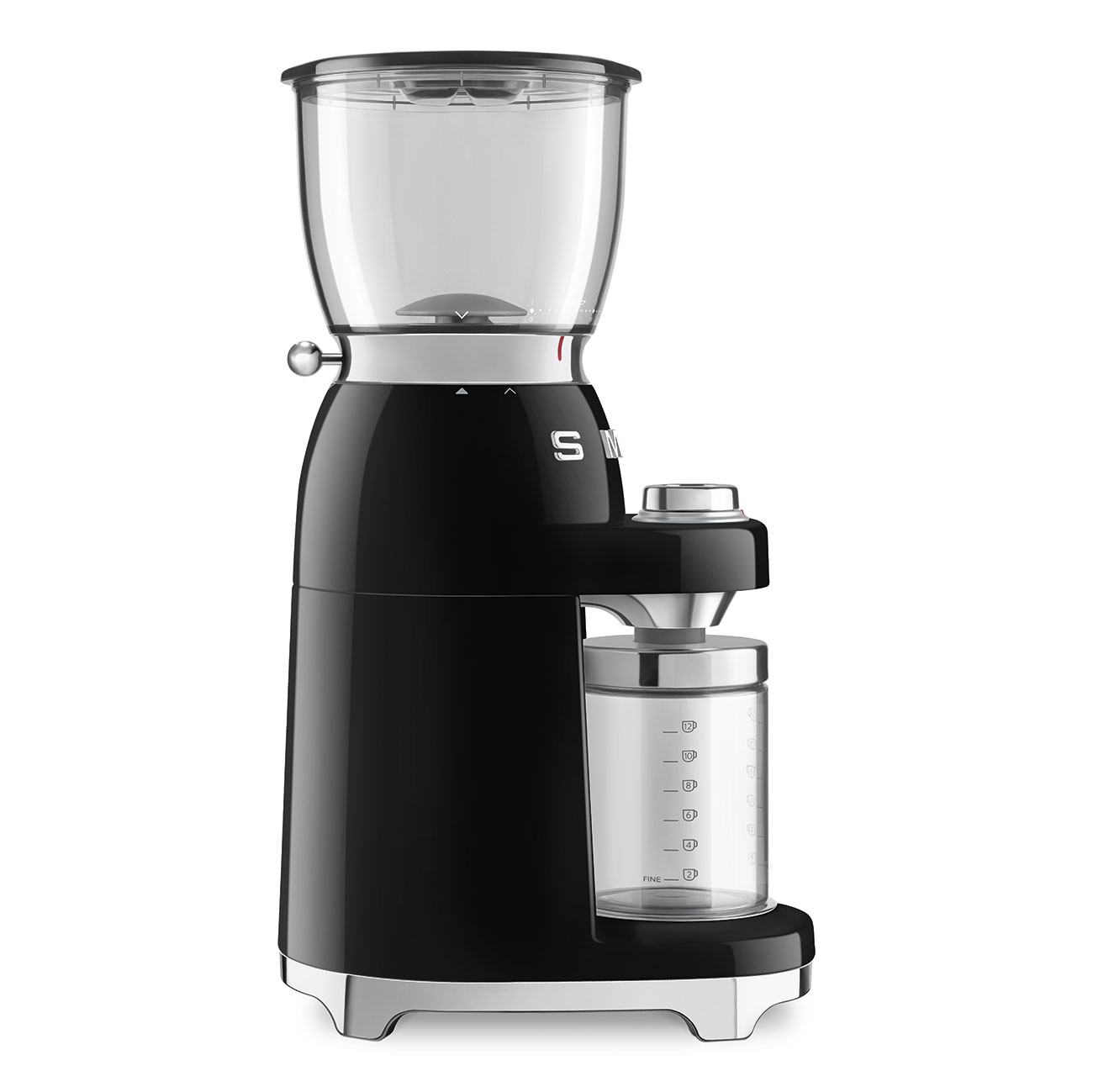 Leichte Gebrauchsspuren: SMEG Kaffeemühle schwarz 50's Style