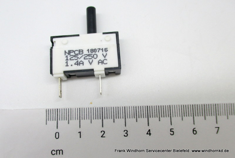 RESET SWITCH ASSEMBLY INCLUDIN