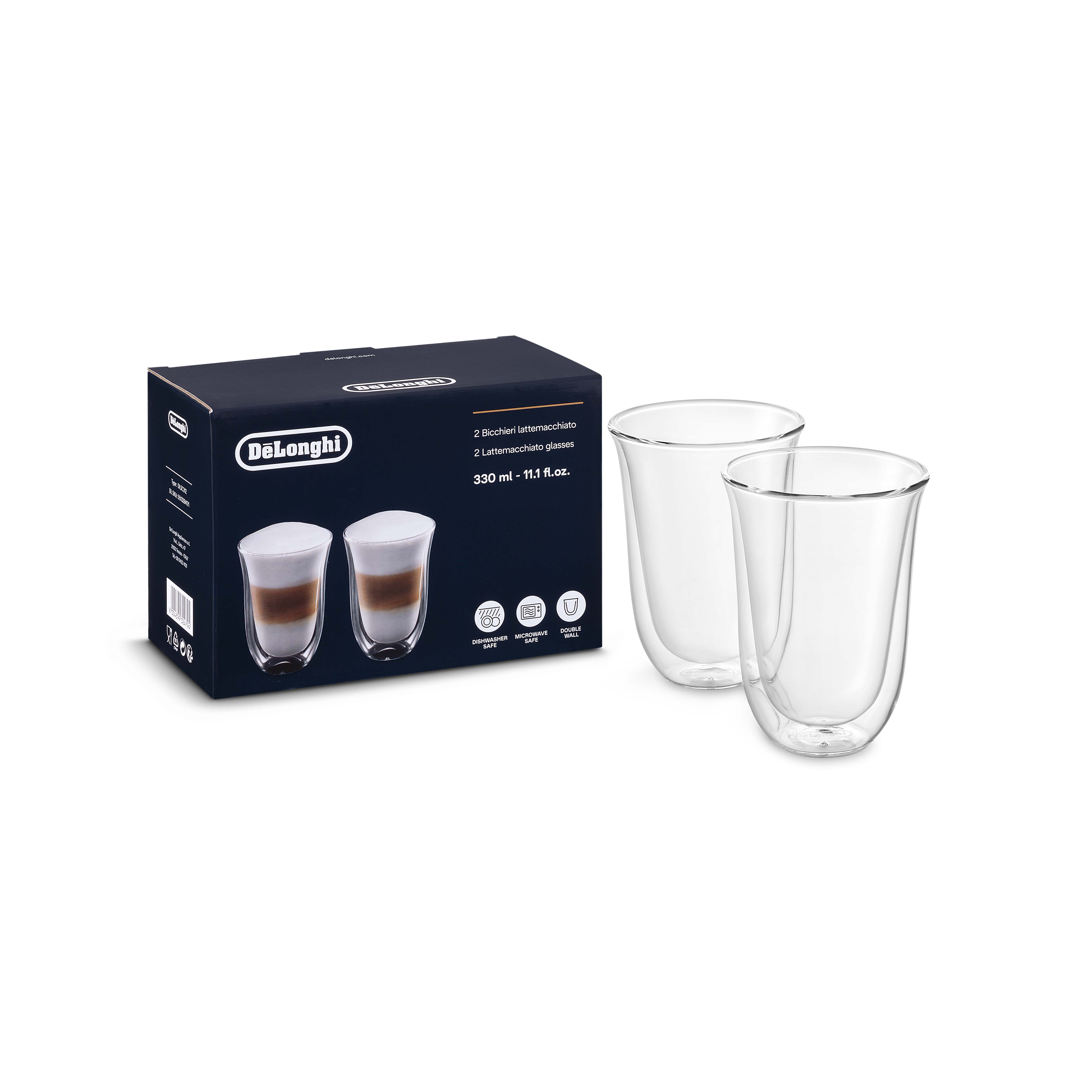 De’Longhi 2er-Set Doppelwandige Thermogläser 330ml – Cold Brew