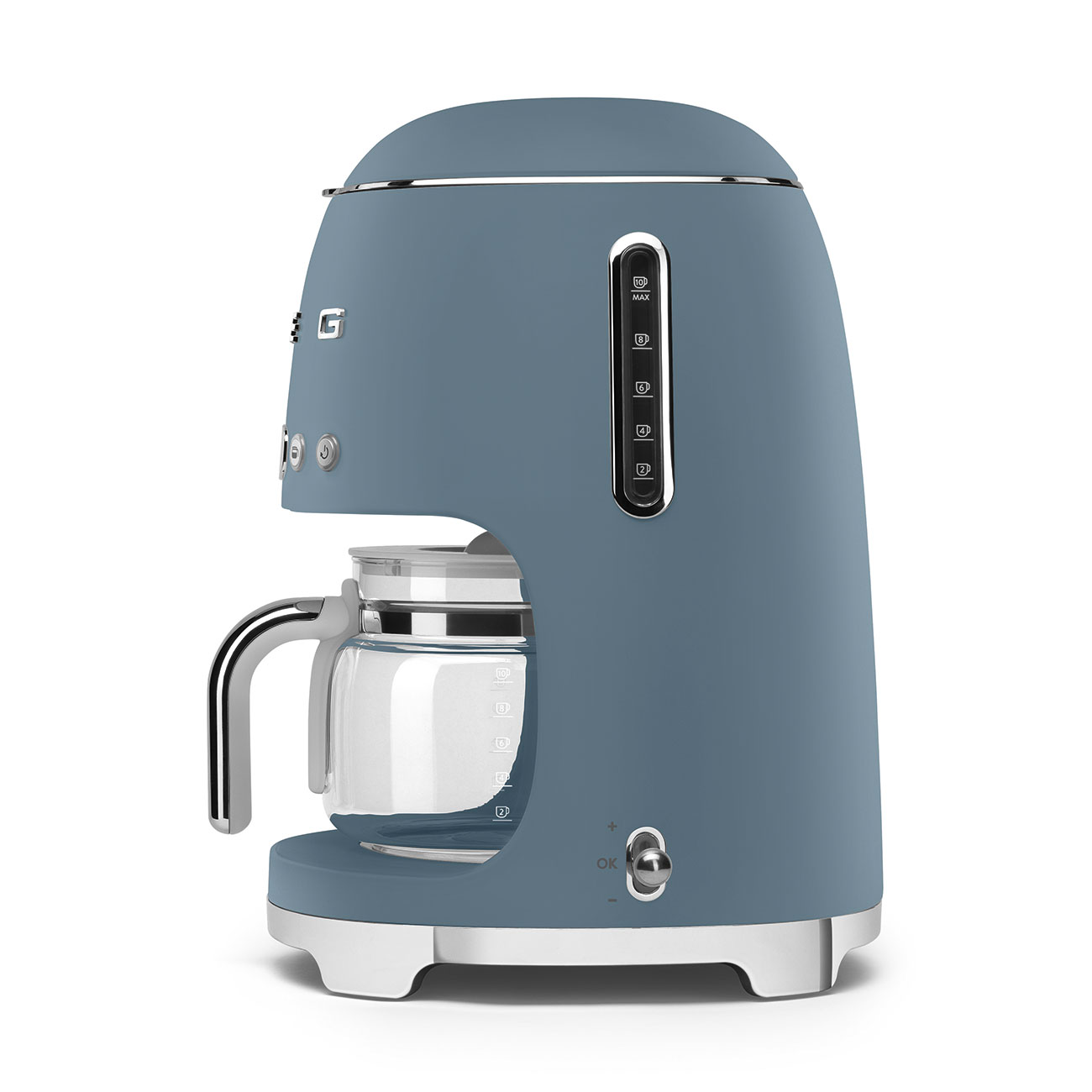 Gebraucht-Wie Neu: Smeg Filtermaschine sturmblau 50's DCF02SBM