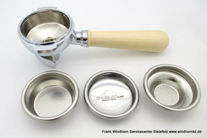 LELIT Siebträger Holzgriff Ahorn 58mm - Leichte Gebrauchsspuren