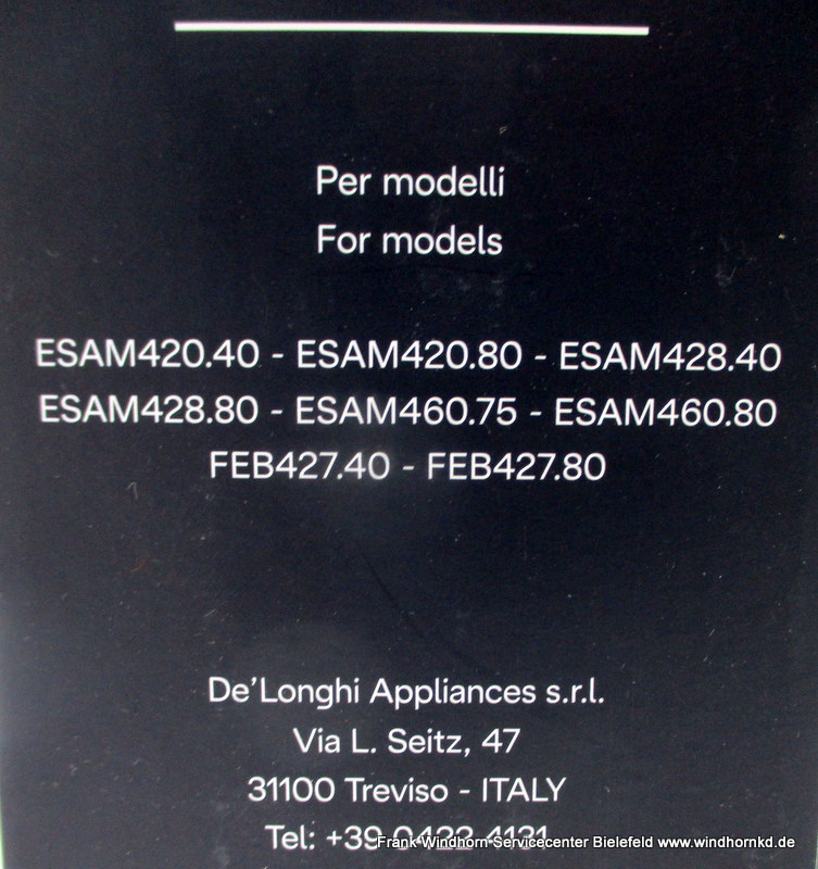 DeLonghi Milchbox Perfecta ESAM420/427 Werkstattgeprüfte Retoure