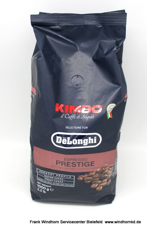 De'Longhi Kimbo, Prestige, 65 % Arabica 35 % Robusta, 1 kg