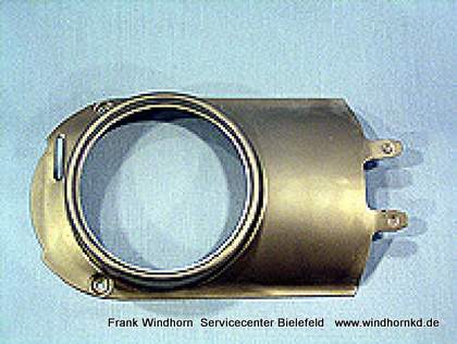 Untere Abdeckung Silber