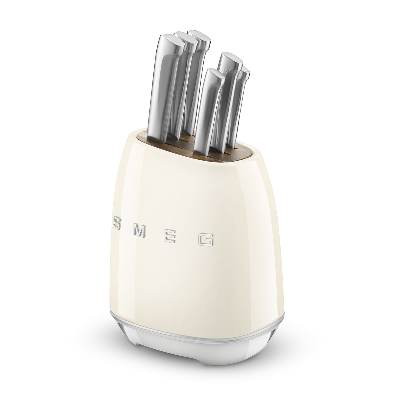 Gebrauchsspuren: SMEG KBSF02CR Messerblock 50's creme