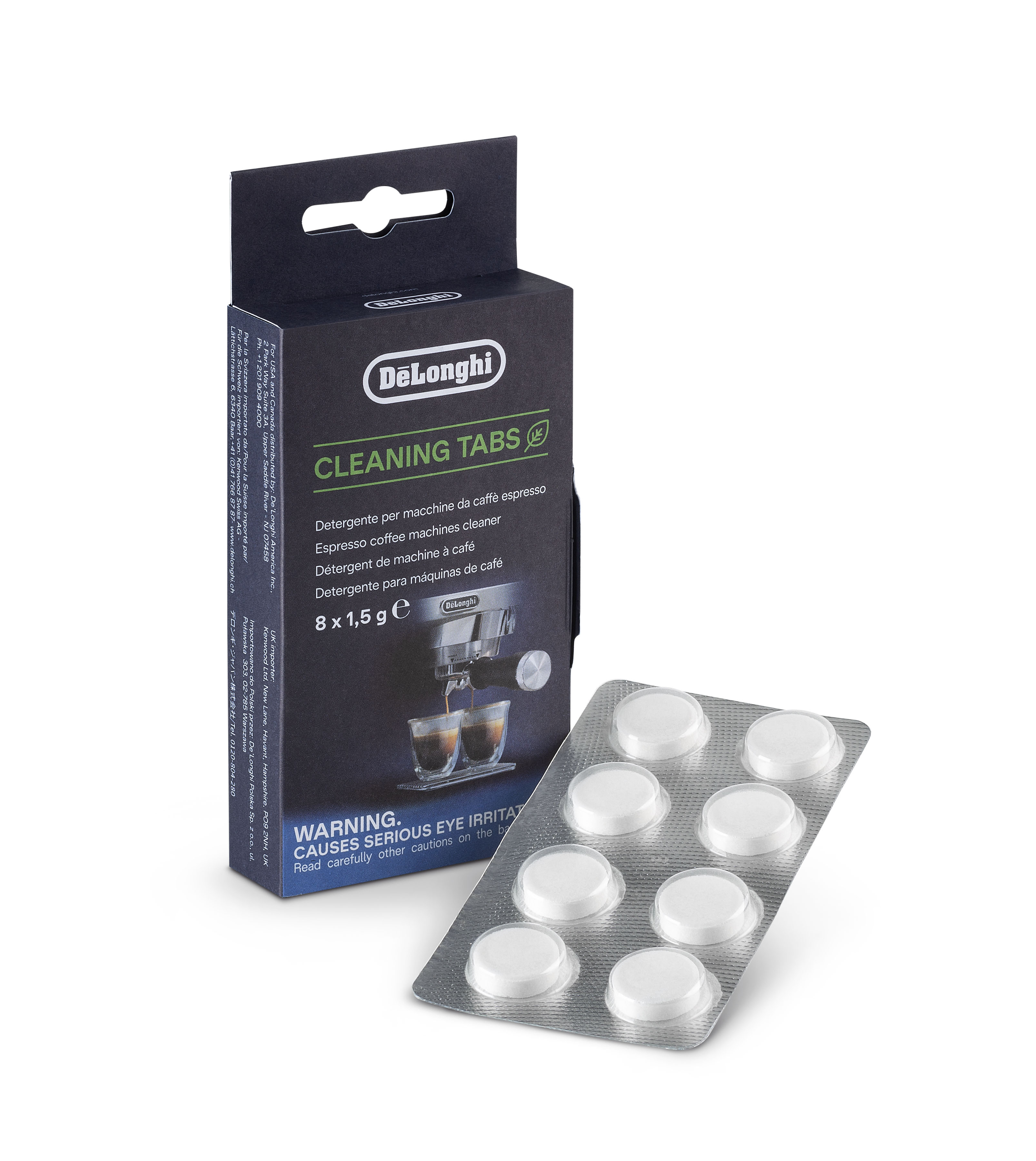 Delonghi Reinigungstabletten für Siebträgermaschine 8x1,5g