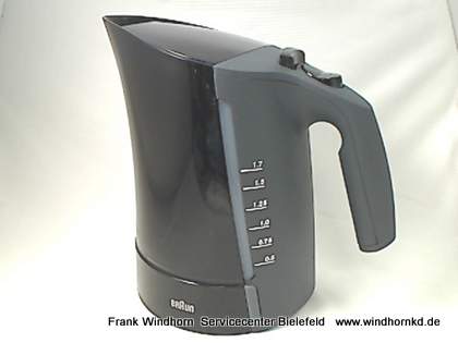 Braun Wasserkocher ohne Sockel, schwarz - Original Ersatzteil