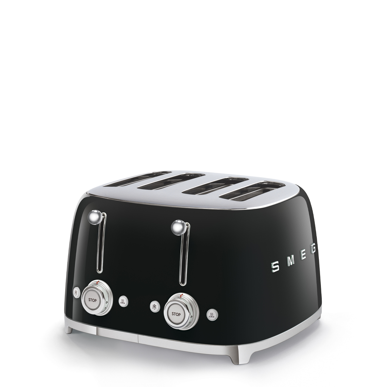 Gebrauchsspuren: SMEG Toaster TSF03BLEU 50's schwarz