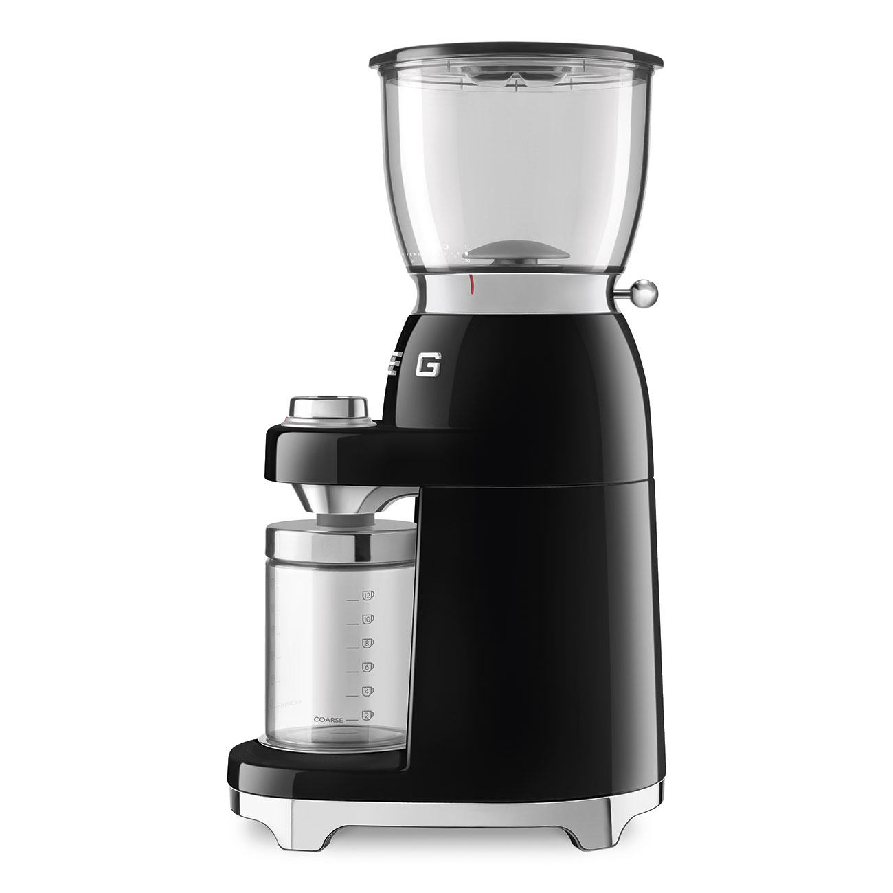 Gebrauchsspuren: SMEG Kaffeemühle schwarz 50's Style