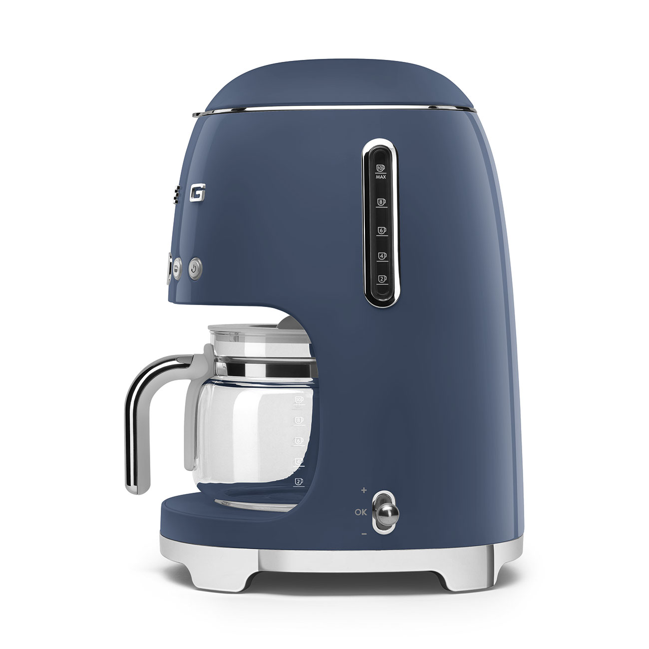Leichte Gebrauchsspuren: Smeg Filterkaffeemaschine navyblau 50's