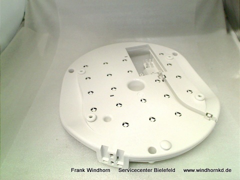 Sockel/weiss+fuss
