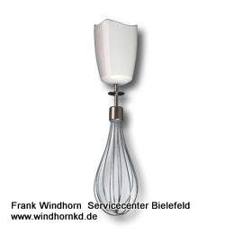 Rührbesen kpl. - groß, weiß
