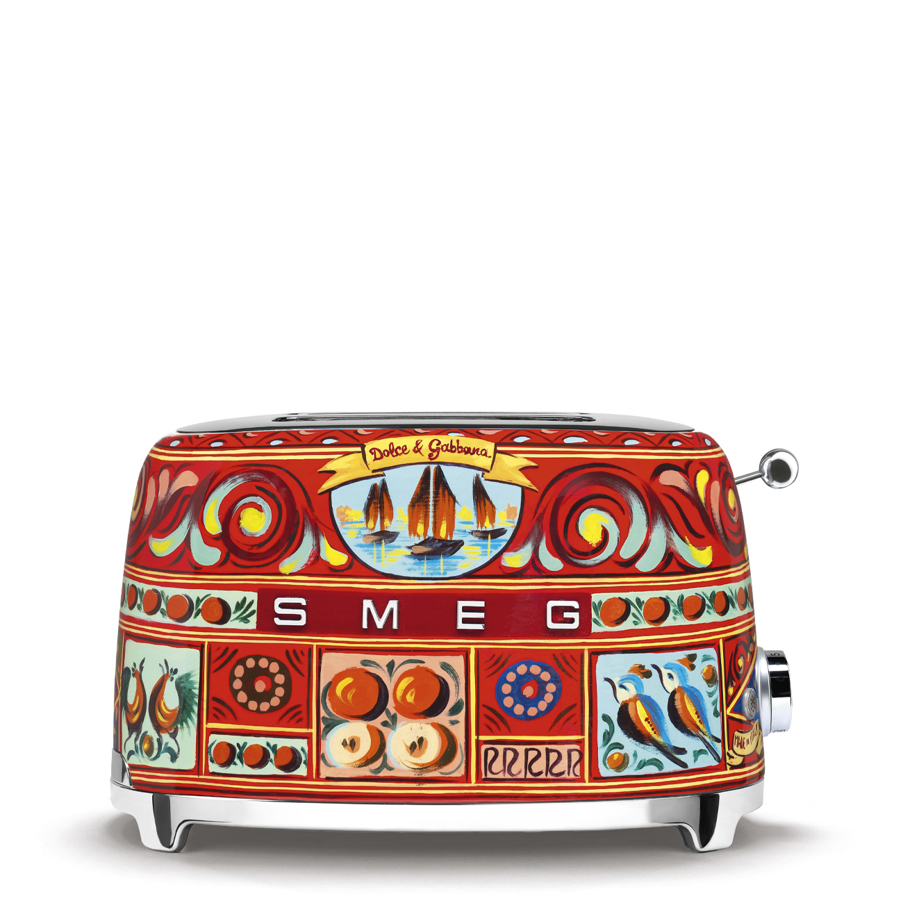 Deutliche Gebrauchsspuren: SMEG Toaster D&G Sicily is my love