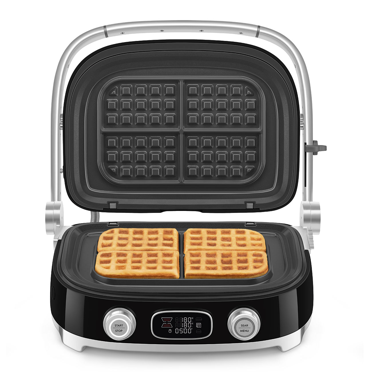 Gebraucht - Wie neu: SMEG Kontaktgrill MGF01BL Schwarz