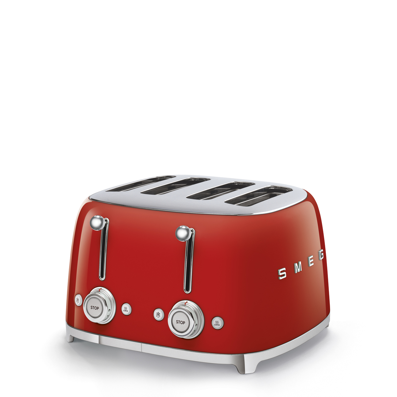 Gebrauchsspuren: SMEG Toaster TSF03RDEU 50's Style rot