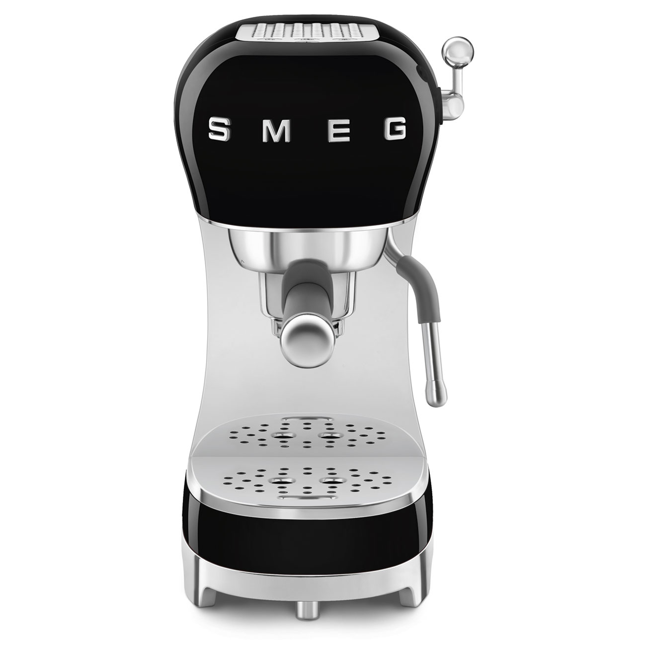 Deutliche Gebrauchsspuren: SMEG Espresso ECF02BLEU Schwarz