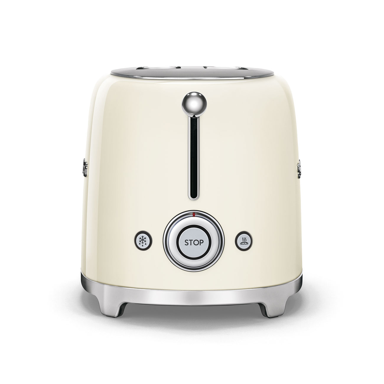 Slight signs of wear: SMEG 2-slice toaster, cream glossy