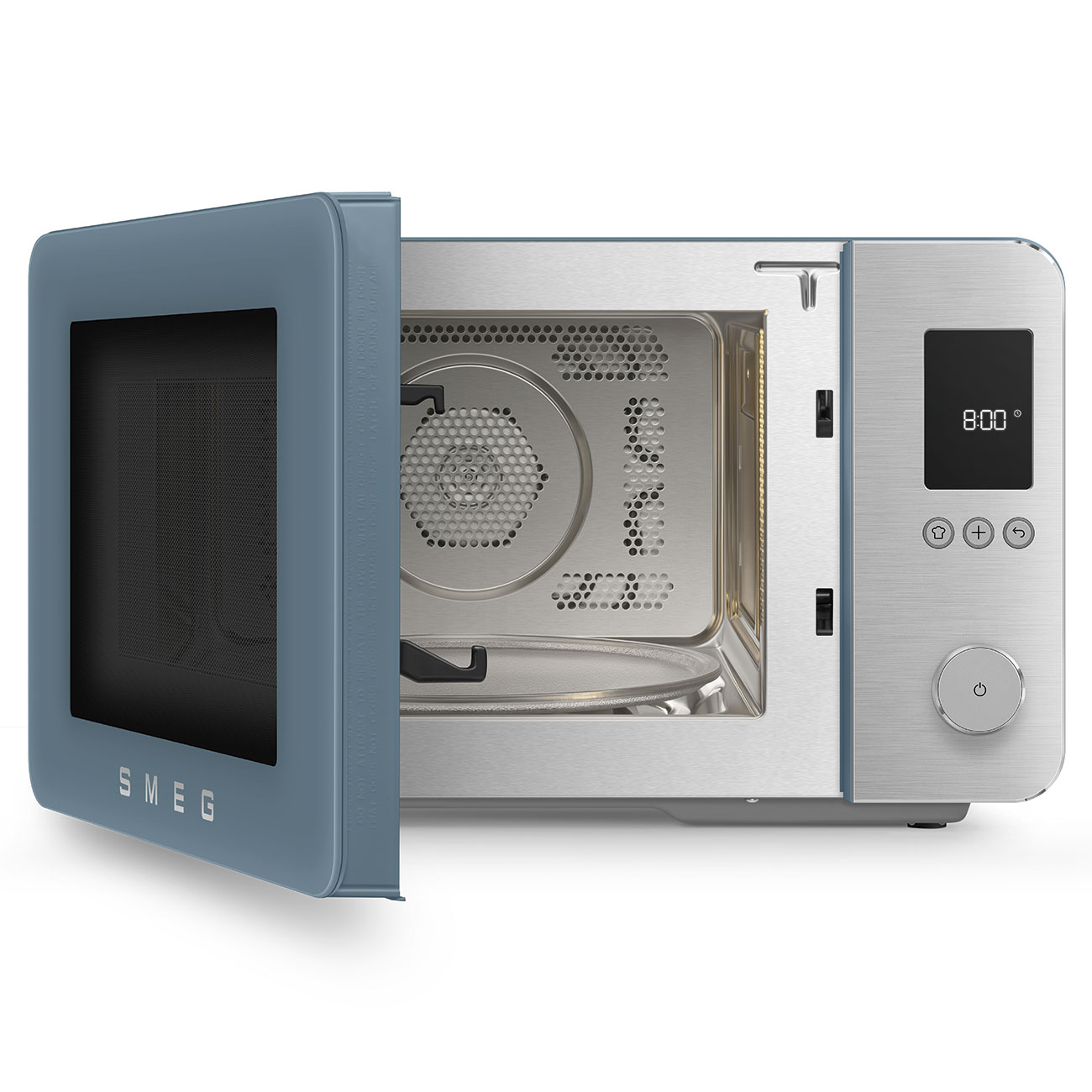 Leichte Gebrauchsspuren: SMEG MOC02SBM Kombi-Mikrowelle Blau