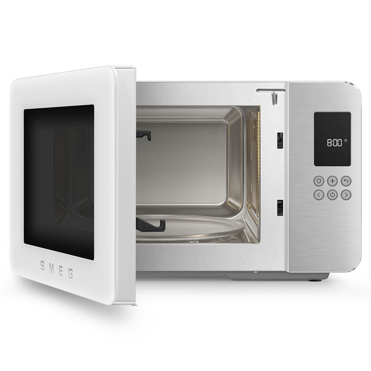 Gehäuseschaden: SMEG 50's Mikrowelle MOC01WHM Weiß