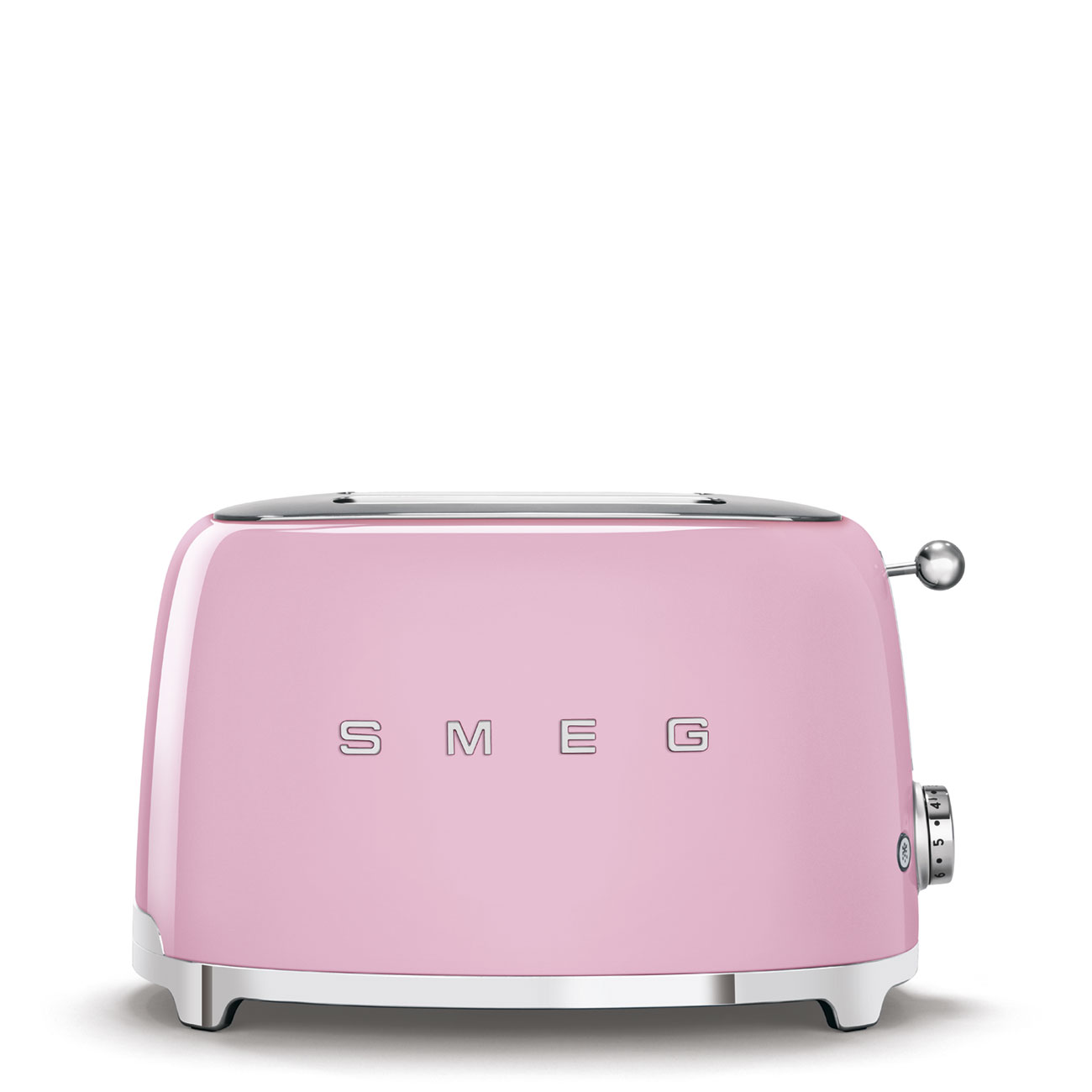 Leichte Gebrauchsspuren: SMEG 2-Slice Toaster Pink Glänzend