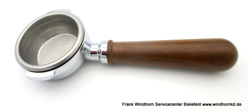 LELIT Bodenloser Siebträger Walnuss Holzgriff 58mm