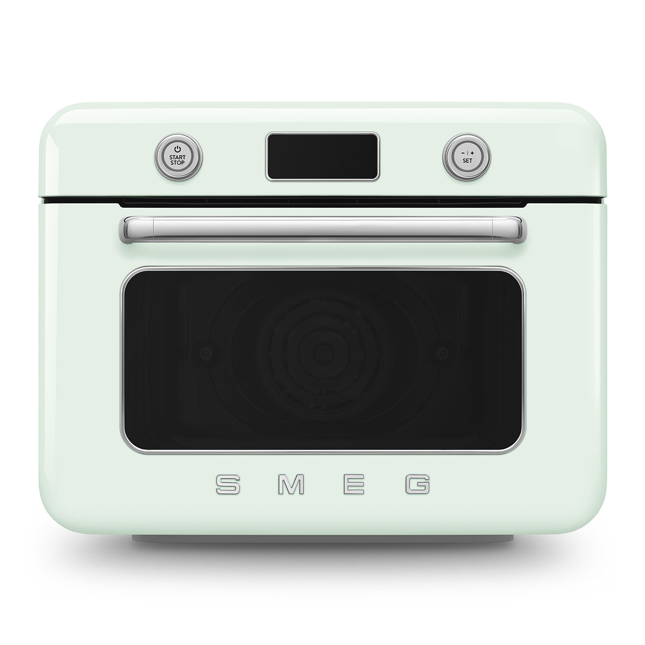 Deutliche Gebrauchsspuren:SMEG COF01PG Dampfbackofen Pastellgrün