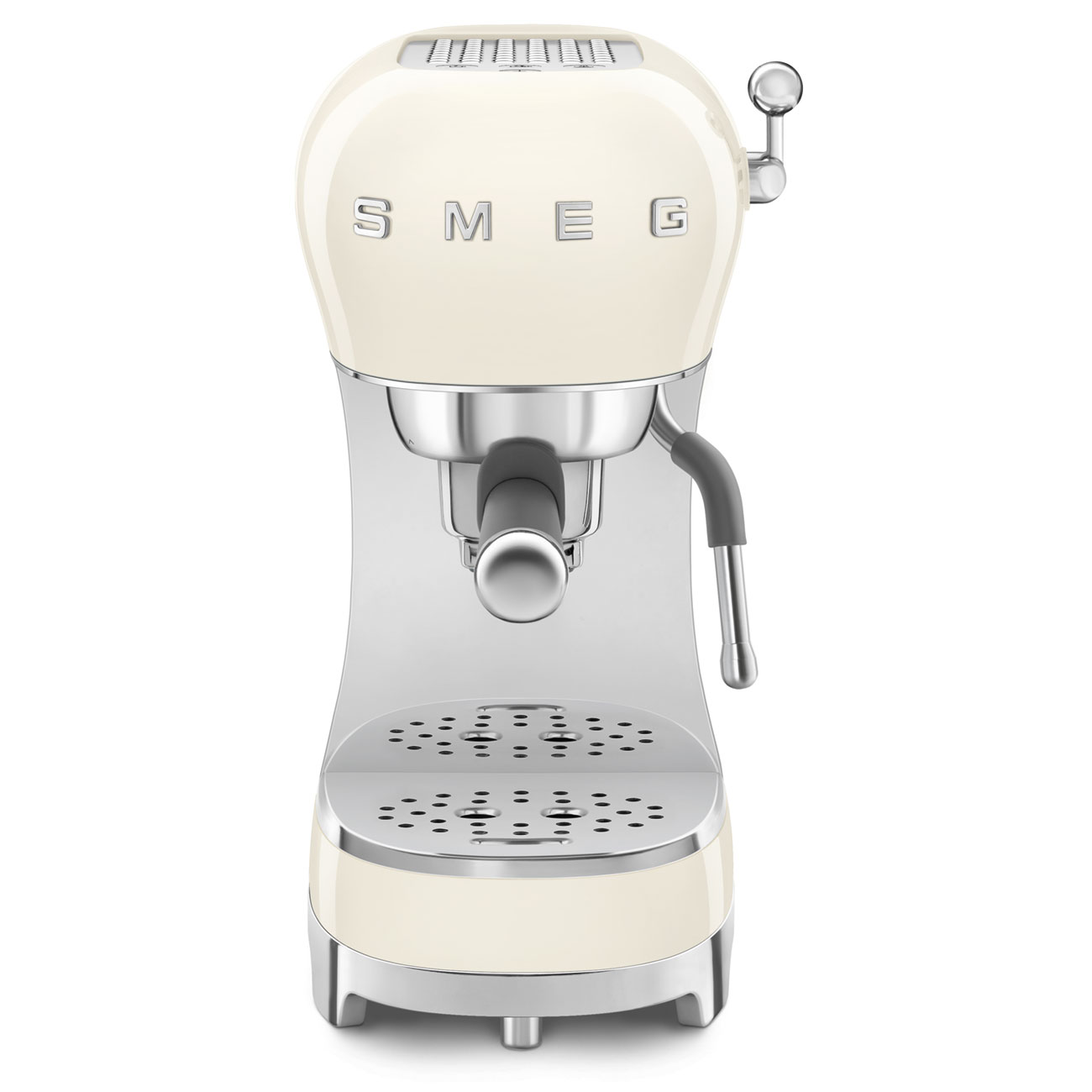 Deutliche Gebrauchsspuren:SMEG Espressomaschine ECF02CREU Creme