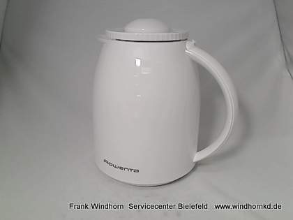 Thermokanne + Deckel weiß
