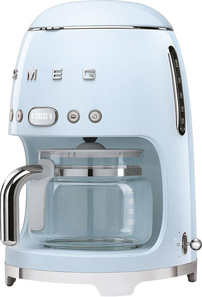 Gebraucht-Wie Neu: Smeg Filtermaschine pastellblau 50's DCF02PB