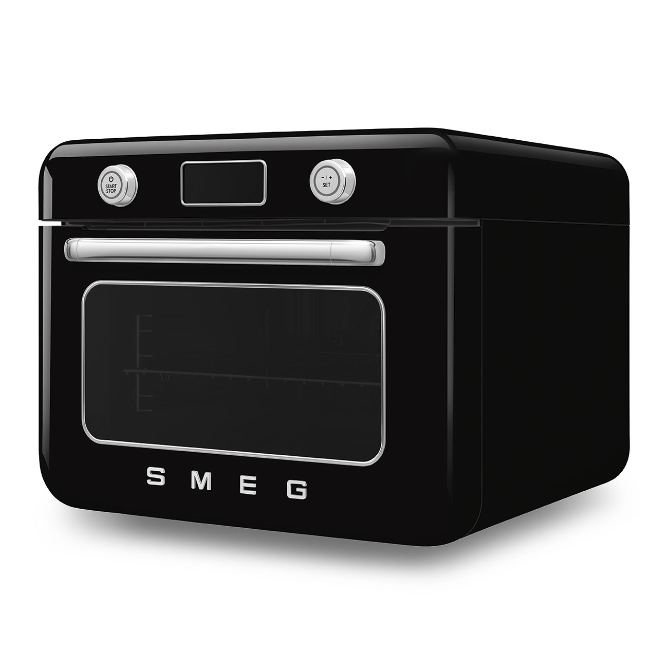 Gebrauchsspuren:SMEG COF01BL Kombi-Dampfbackofen schwarz