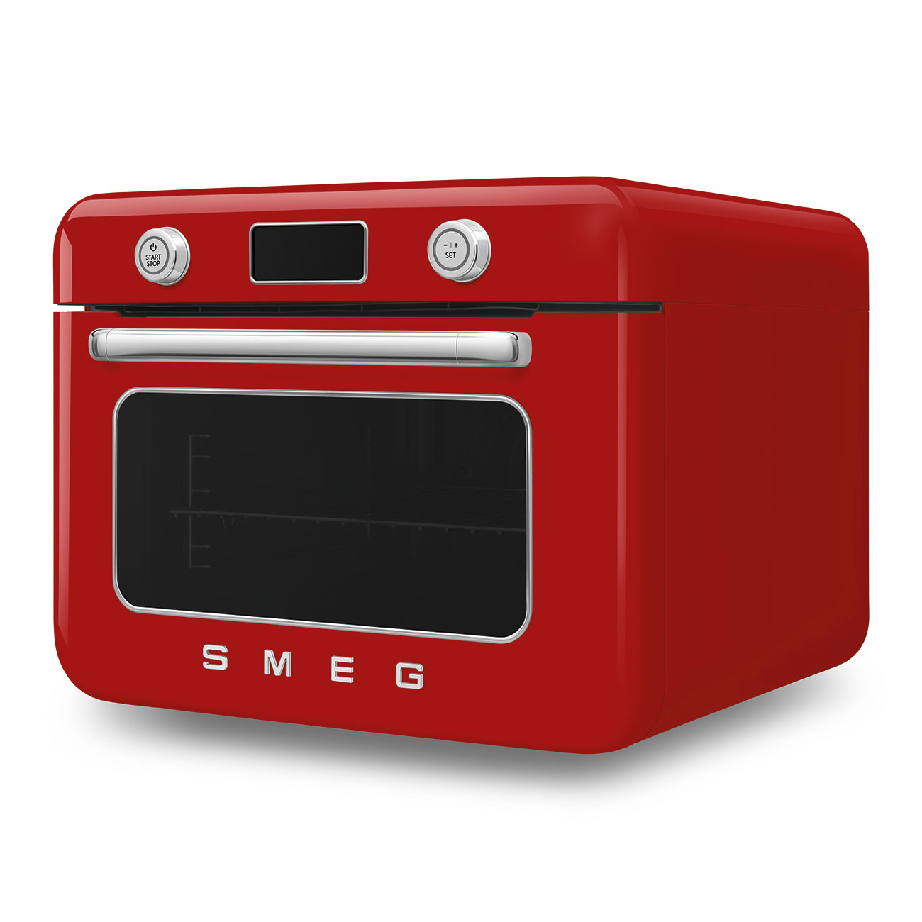 Gebrauchsspuren: SMEG COF01RD Kombi-Dampfbackofen rot