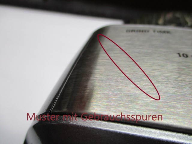 Gebrauchsspuren: Dose Control Pro Silber SCG600SIL