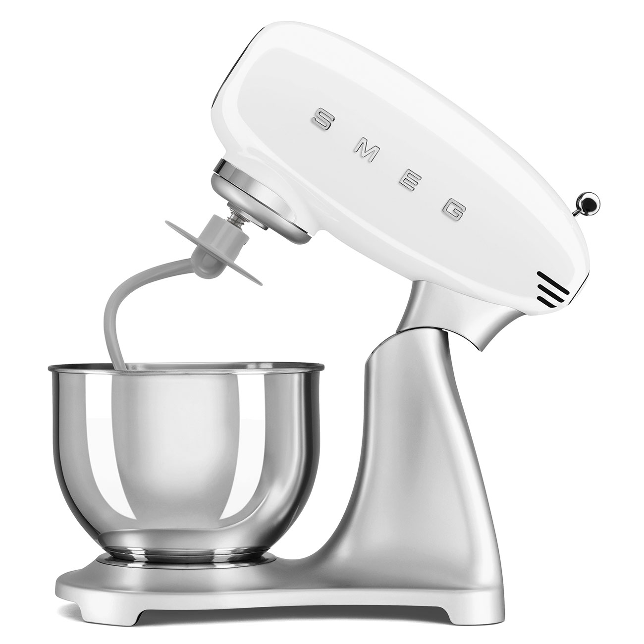 Gebraucht-Wie Neu: SMEG Küchenmaschine SMF04WH 50's Style weiß